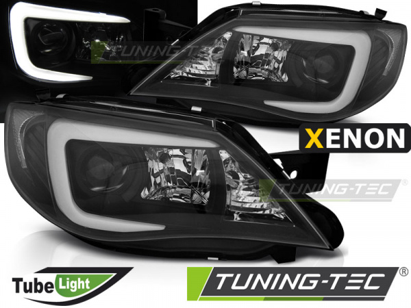 Xenon LED Tagfahrlicht Design Scheinwerfer für Subaru Impreza 3 (GH) 07-12 schwarz